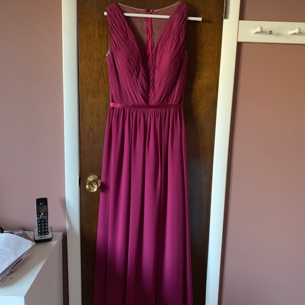 B2 jasmine magenta dress with laced back